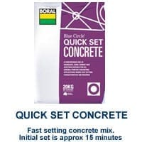 Quick Set Concreate